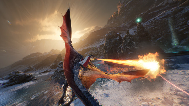 Обои картинки фото видео игры, century,  age of ashes, дракон, полет, огонь