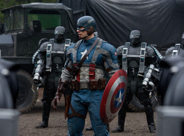 Обои картинки фото кино фильмы, captain america,  the first avenger, капитан, америка, щит