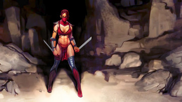 Картинка mortal kombat видео игры 2011 skarlet