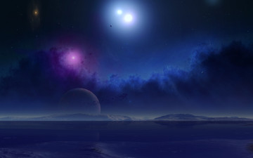 Картинка 3д графика atmosphere mood атмосфера настроения звёзды планеты поверхность