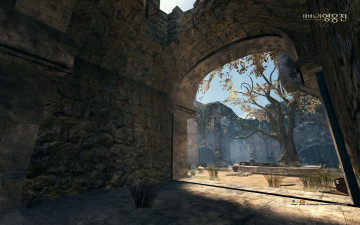 Картинка видео игры vindictus дерево руины здание