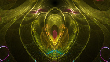 Картинка 3д графика fractal фракталы узор цвета фрактал
