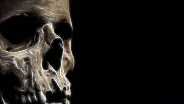 Картинка 3д графика horror ужас череп
