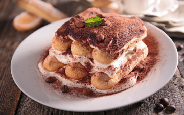 Картинка еда пирожные +кексы +печенье пирожное тирамису cream sweet dessert сладкое десерт tiramisu торт