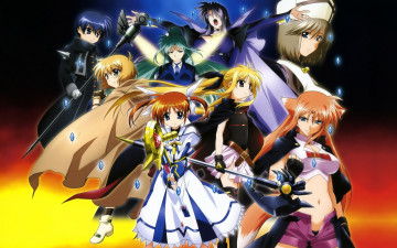 Картинка mahou shoujo lyrical nanoha аниме