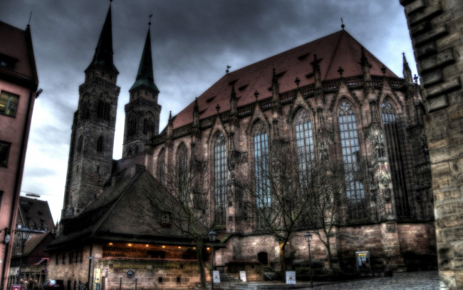 Обои картинки фото nurnberg, города, католические, соборы, костелы, аббатства, собор, нюрнберг, германия