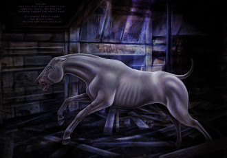 Картинка рисованные животные сказочные мифические лошадь