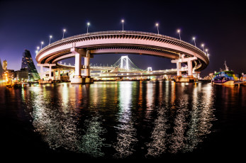 обоя города, токио, Япония, мост