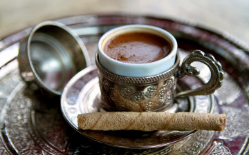 Картинка еда кофе +кофейные+зёрна пенка напиток трубочка чашка