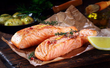 Картинка еда рыба +морепродукты +суши +роллы специи лимон морепродукты