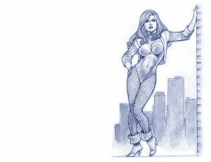 Картинка рисованное комиксы униформа взгляд фон девушка скетч