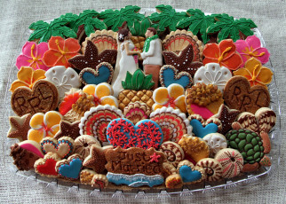 Картинка еда пирожные +кексы +печенье ассорти печенье молодожены