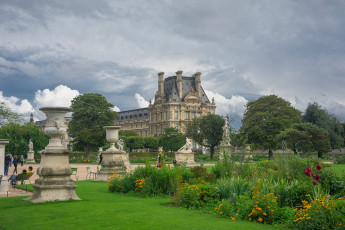 Картинка louvre города париж+ франция парк дворец