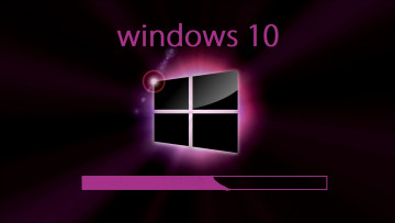 обоя компьютеры, windows 10, логотип, фон