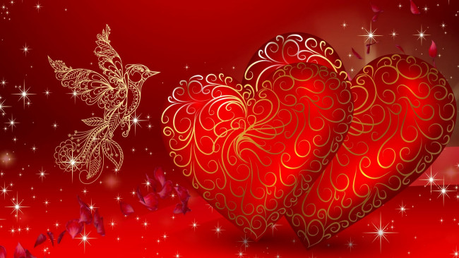 Обои картинки фото праздничные, день святого валентина,  сердечки,  любовь, сердечко, фон