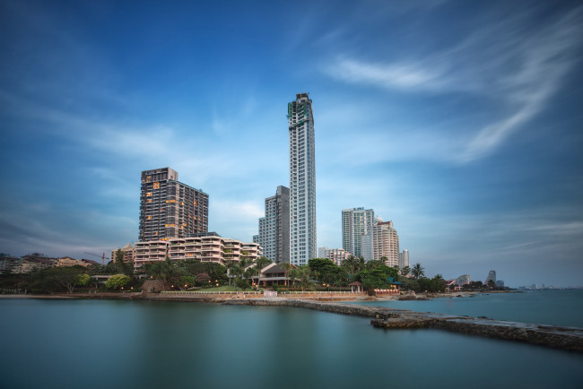 Обои картинки фото pattaya beach, города, - панорамы, небоскребы