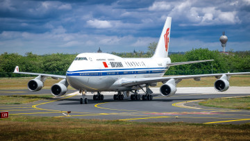обоя boeing 747-4j6, авиация, пассажирские самолёты, авиалайнер