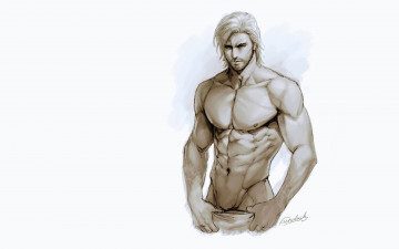 Картинка рисованное aenaluck мастер мужчина тело