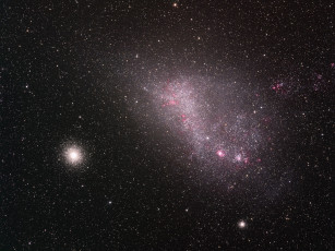 Картинка малое магелланово облако космос галактики туманности