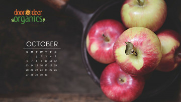 Картинка календари еда яблоки
