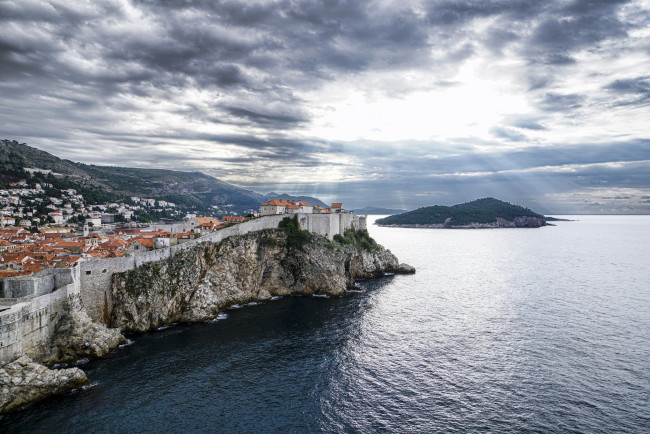Обои картинки фото города, - пейзажи, море, dubrovnik, хорватия, дубровник, панорама, croatia, пейзаж