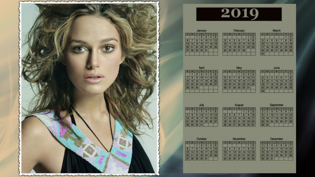 Обои картинки фото календари, знаменитости, актриса, взгляд, девушка