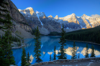Картинка природа пейзажи горы озеро канада moraine lake