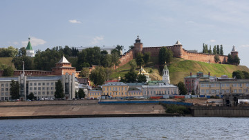Картинка города -+улицы +площади +набережные нижний новгород река россия церковь набережная крепость