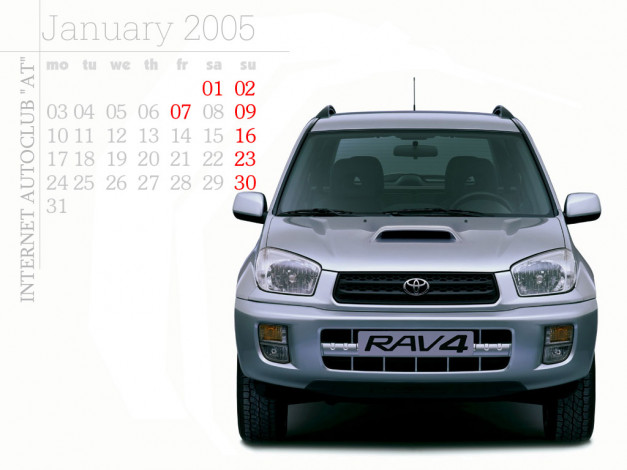 Обои картинки фото rav4, календари, автомобили