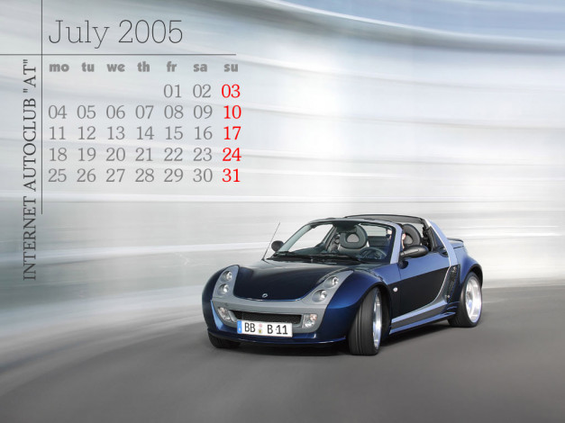 Обои картинки фото smart, calendar, автомобили