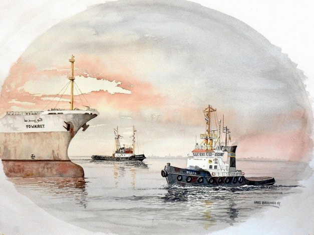 Обои картинки фото корабли, рисованные