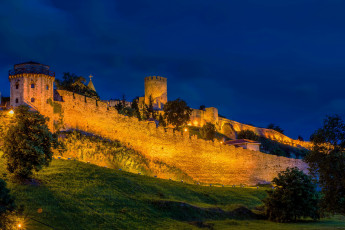 Картинка belgrade fortress kalemegdan города дворцы замки крепости крепость белград ночь огни пейзаж