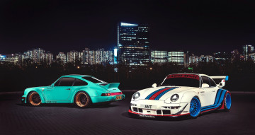 Картинка автомобили porsche carrera 911 martini racing hong kong