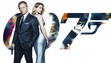 Картинка кино+фильмы 007 +spectre блондинка пистолет lea seydoux daniel craig дэниэл крэйг агент костюм в черном фон madeleine swann платье джеймс бонд james bond спектр постер