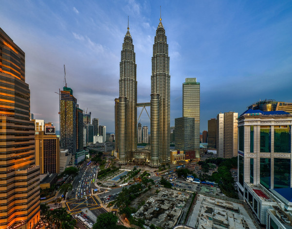 Обои картинки фото kuala lumpur, города, куала-лумпур , малайзия, близнецы, башни