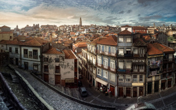 Картинка города порту+ португалия панорама