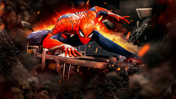 обоя видео игры, spider-man, паук