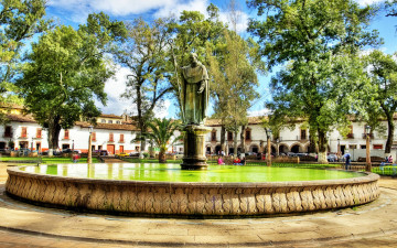 Картинка vasco de quiroga patzcuaro mexico города памятники скульптуры арт объекты