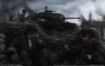 Картинка heroes generals видео игры война танк солдаты