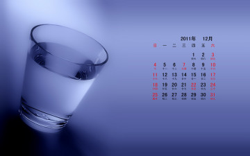 обоя календари, другое, вода, стакан