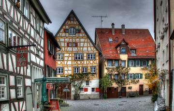 Картинка германия шорндорф города здания дома улица дворик