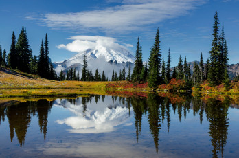 Картинка природа реки озера национальный парк америка отражение горы сша