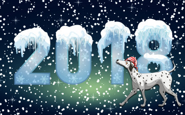 Картинка праздничные векторная+графика+ новый+год фон настроение собака праздник 2018 год собаки минимализм зима новый снег