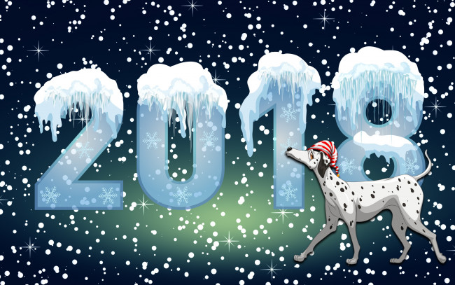 Обои картинки фото праздничные, векторная графика , новый год, фон, настроение, собака, праздник, 2018, год, собаки, минимализм, зима, новый, снег