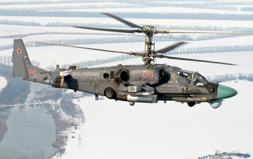 Картинка ка-52 авиация вертолёты ввс россия ударный вертолет аллигатор