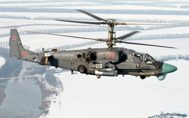 Обои картинки фото ка-52, авиация, вертолёты, ввс, россия, ударный, вертолет, аллигатор