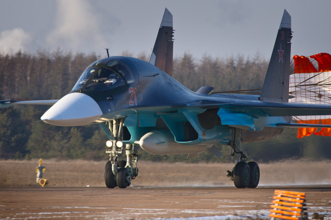 Обои картинки фото су-34, авиация, боевые самолёты, ввс, россия, боевые, самолеты, сухой
