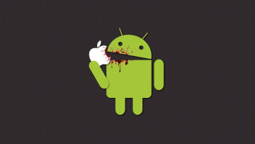 Картинка компьютеры android кровь apple андроид