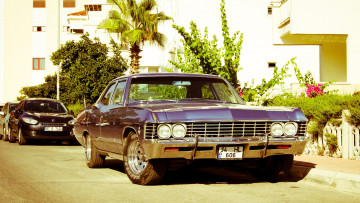Картинка автомобили выставки уличные фото шевроле импала impala авто chevrolet ретро