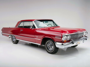 Картинка chevrolet+impala+ss+327+hp+sport+coupe+1963 автомобили chevrolet auto